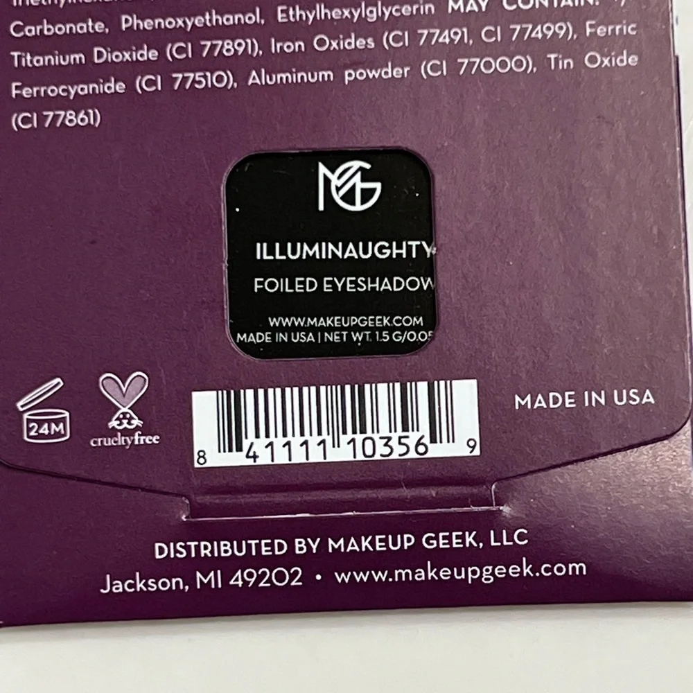 Signature Foiled eyeshadow Illuminaughty by Makeup Geek NIB